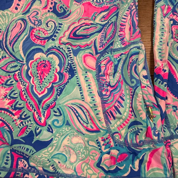 Lilly Pulitzer Luxletic Marion Pullover Multi Living The Dream XXS Bright Preppy - Picture 15 of 16